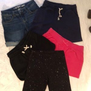 Little girls shorts selling together as a bundle. Size 7/8